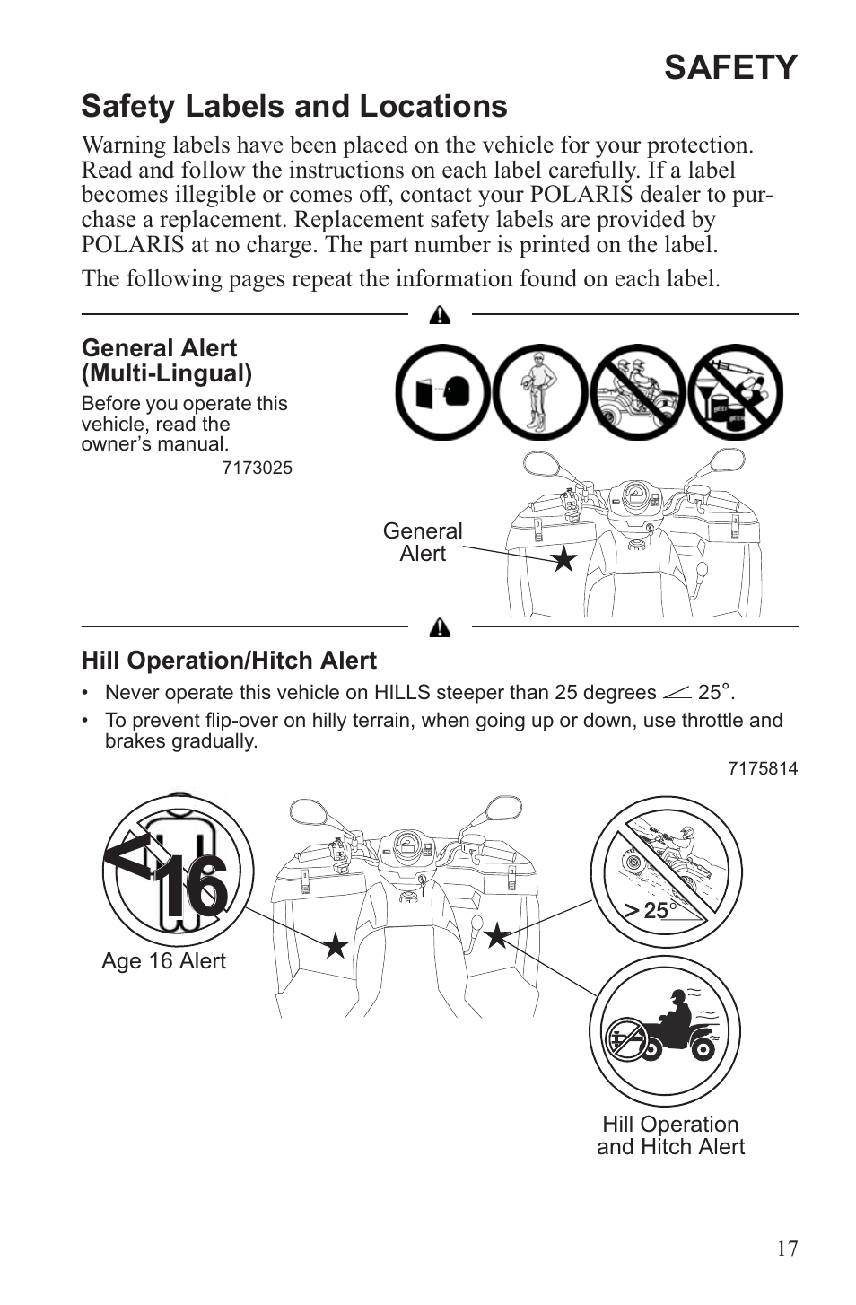 Polaris 2013 ATV Sportsman 500 Tractor INTL User Manual | Page 19 / 141