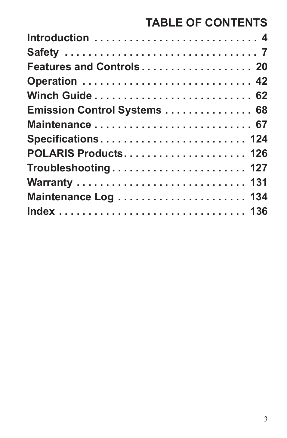 Polaris 2013 ATV Sportsman 500 Tractor INTL User Manual | Page 5 / 141
