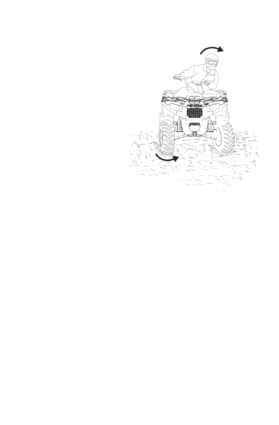 Operation, Turning the vehicle | Polaris 2014 ATV Sportsman 570 EFI User Manual | Page 53 / 148