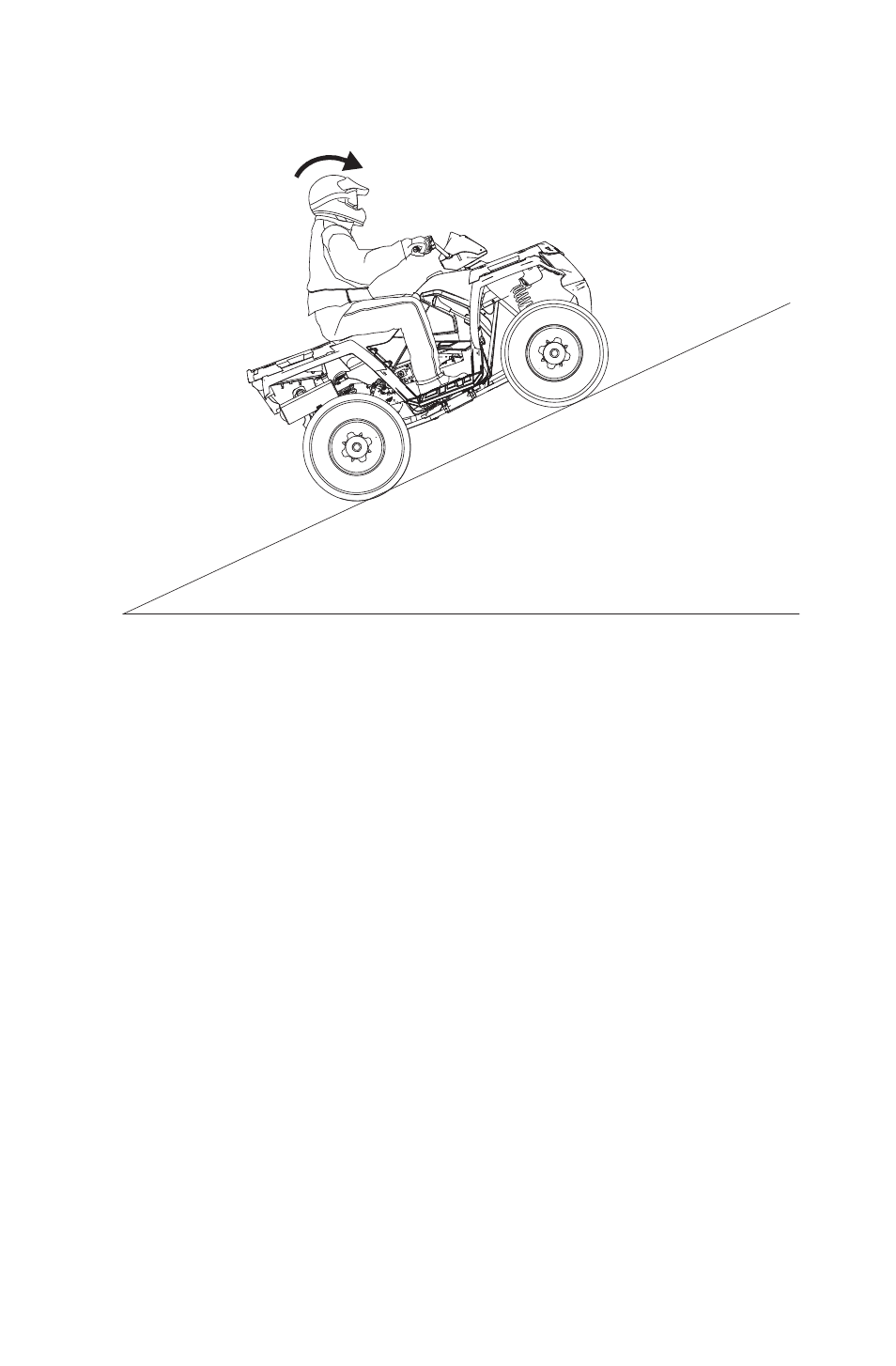 Operation, Driving uphill | Polaris 2014 ATV Sportsman 570 EFI User Manual | Page 55 / 148