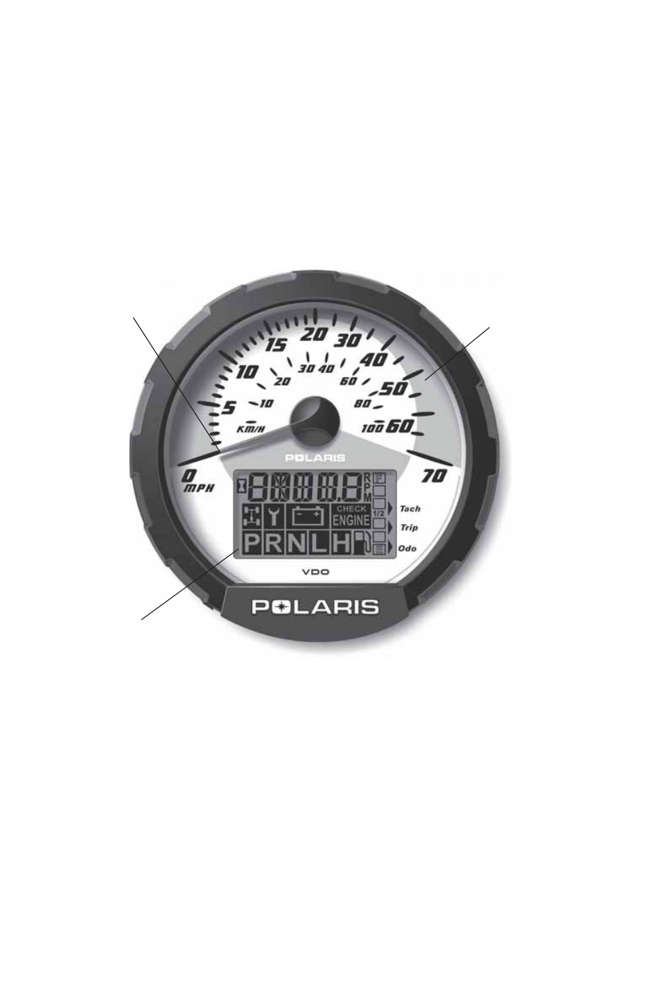 Features and controls, Instrument cluster | Polaris 2014 ATV Sportsman 400 HO User Manual | Page 36 / 148