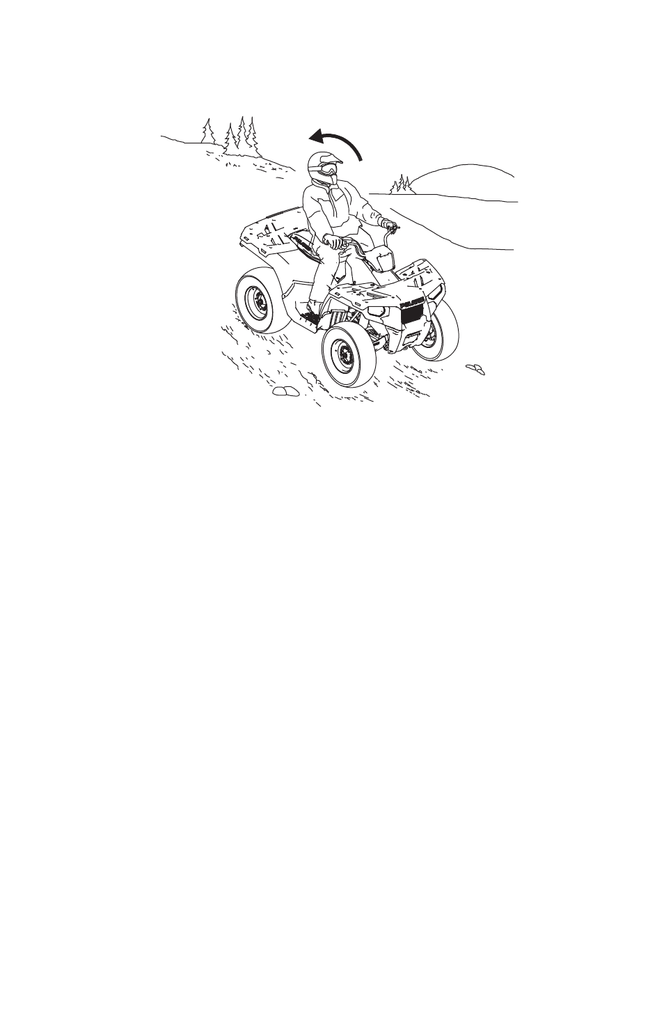 Operation, Driving downhill | Polaris 2014 ATV Sportsman 400 HO User Manual | Page 55 / 148