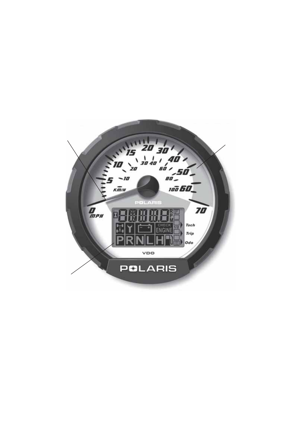 Features and controls, Instrument cluster | Polaris 2014 ATV Sportsman 800 EFI User Manual | Page 37 / 147