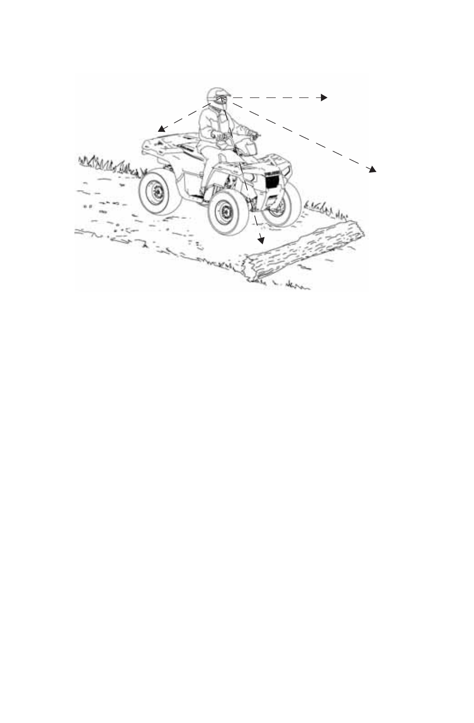 Operation, Driving over obstacles | Polaris 2014 ATV Sportsman 800 EFI User Manual | Page 60 / 147