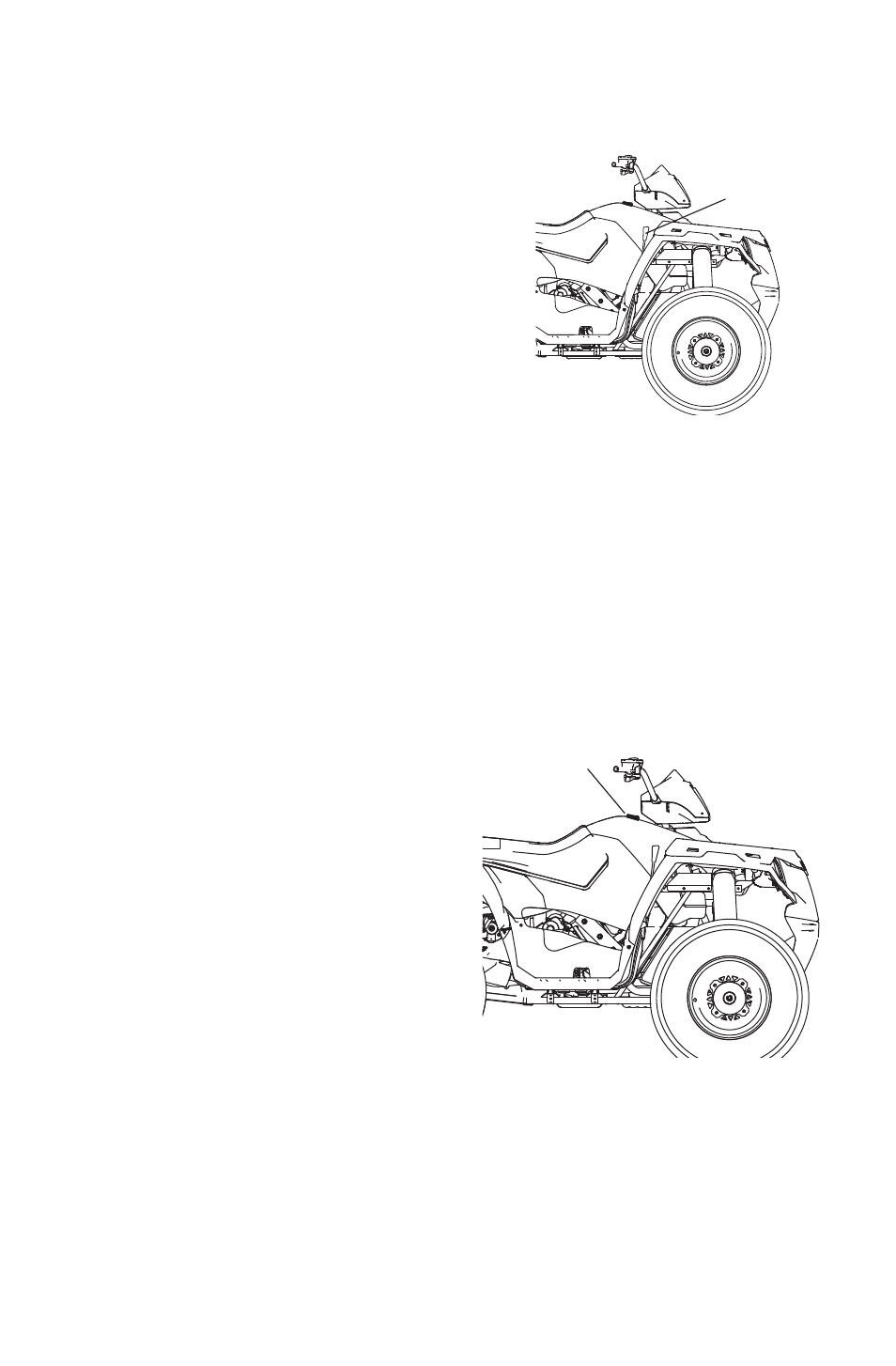 Features and controls, Automatic transmission gear selector, Fuel tank cap | Polaris 2014 ATV Sportsman Big Boss 6x6 User Manual | Page 35 / 152