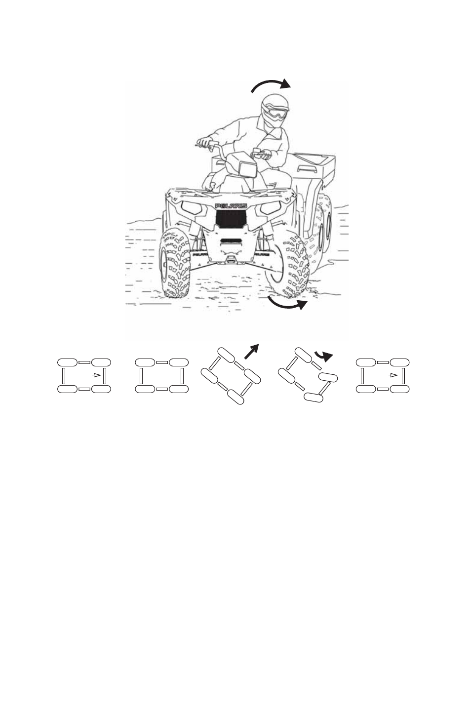 Operation, Driving on slippery surfaces | Polaris 2014 ATV Sportsman Big Boss 6x6 User Manual | Page 56 / 152