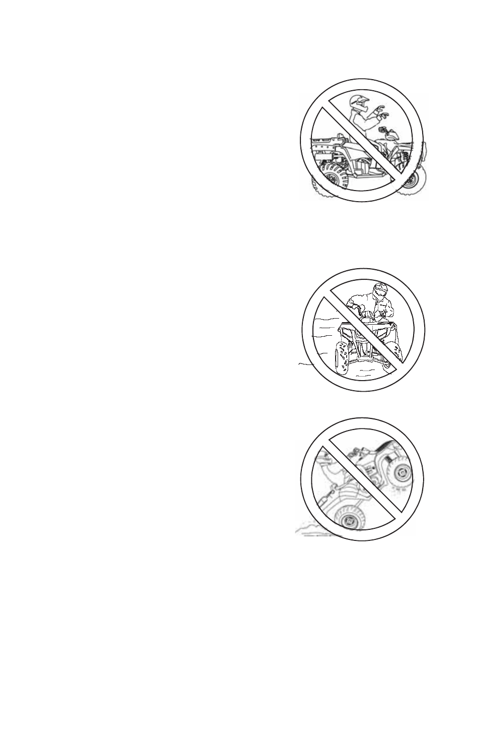 Safety, Safety warnings, Physical control of the atv | Turning improperly, Jumps and stunts | Polaris 2014 ATV Sportsman Touring 550 EPS User Manual | Page 16 / 163