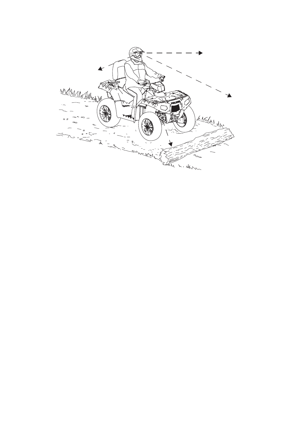 Operation, Driving over obstacles | Polaris 2014 ATV Sportsman Touring 550 EPS User Manual | Page 71 / 163