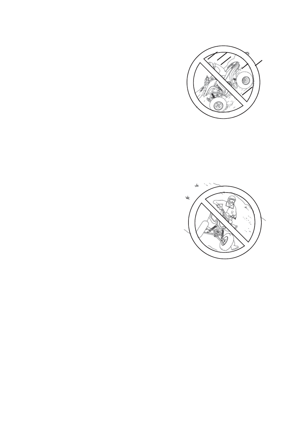 Safety, Safety warnings, Descending hills improperly | Crossing hillsides | Polaris 2014 ATV Phoenix 200 User Manual | Page 19 / 114