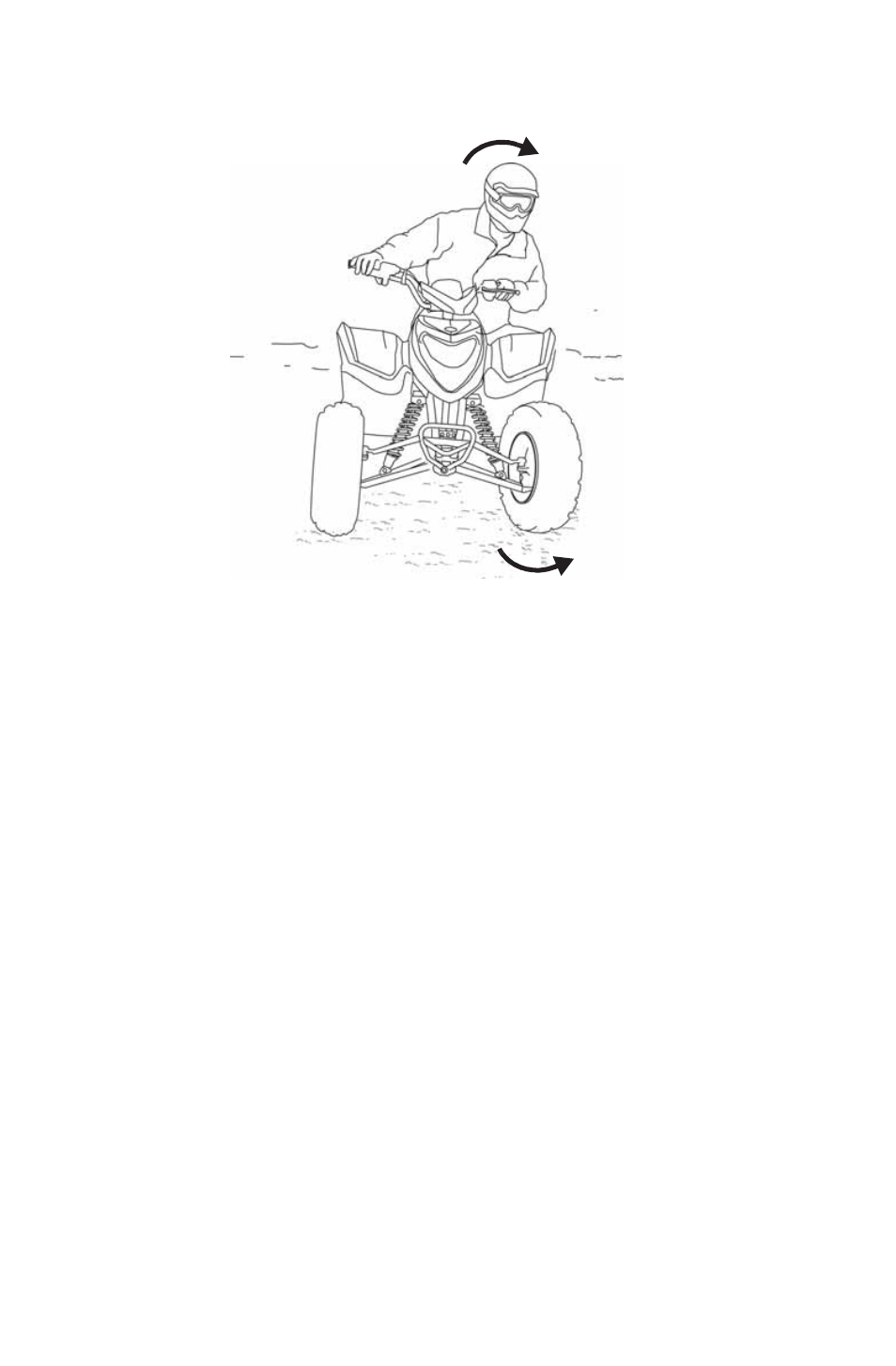 Operation, Turning the vehicle | Polaris 2014 ATV Phoenix 200 User Manual | Page 43 / 114
