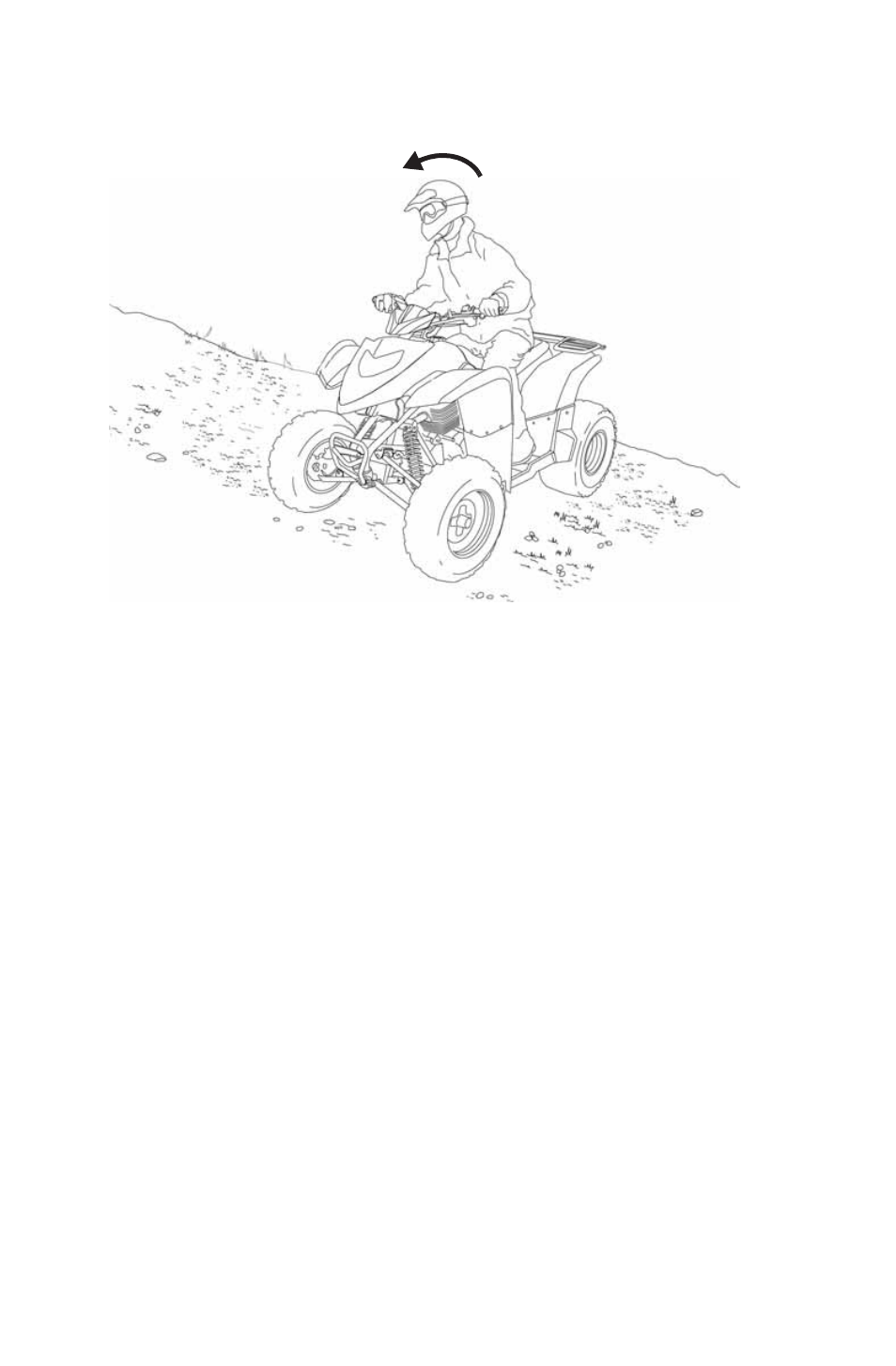 Operation, Driving on a sidehill (sidehilling) | Polaris 2014 ATV Phoenix 200 User Manual | Page 46 / 114