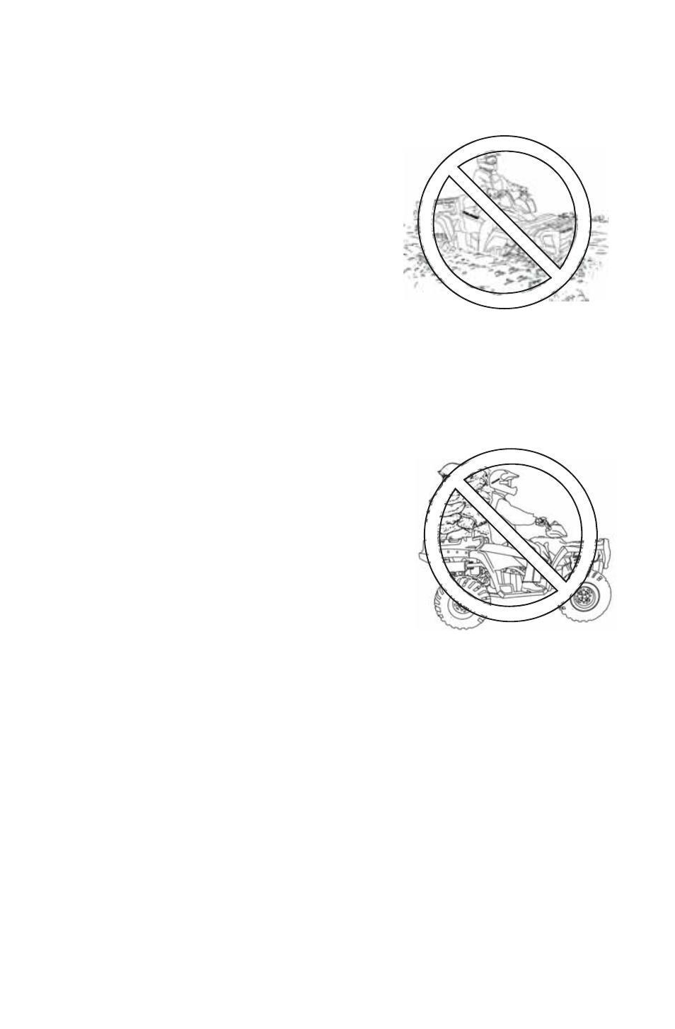 Safety, Safety warnings, Operating through deep water | Improper cargo loading | Polaris 2014 ATV Sportsman X2 550 EPS User Manual | Page 21 / 166