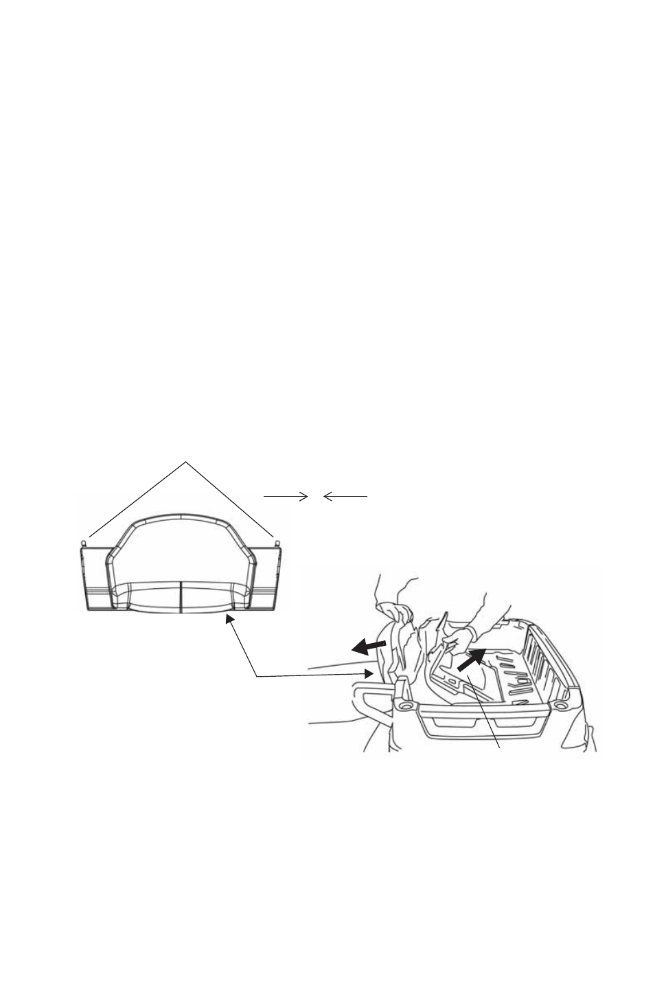 Features and controls, Passenger seat | Polaris 2014 ATV Sportsman X2 550 EPS User Manual | Page 43 / 166