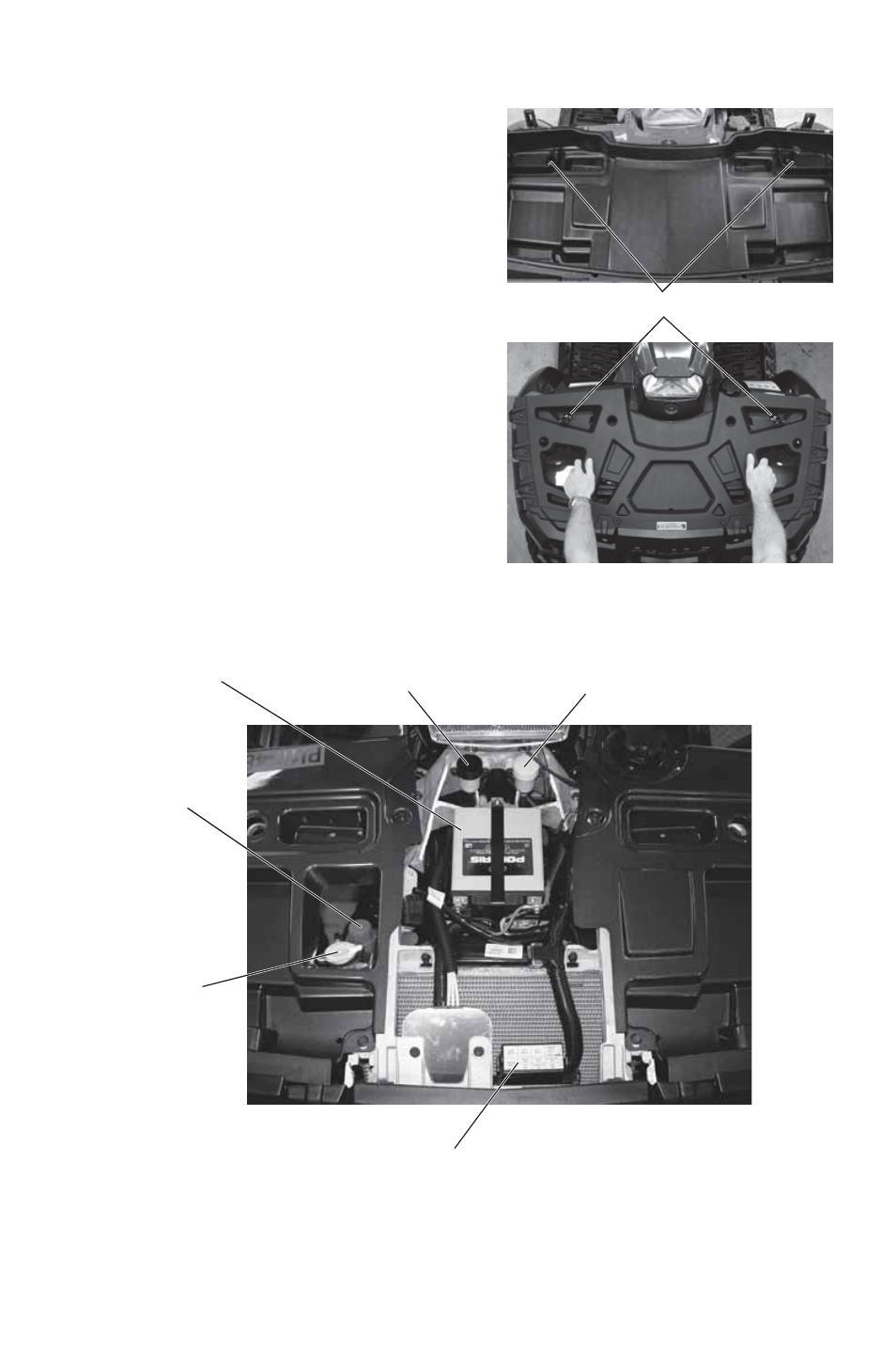 Features and controls, Front box/compartment | Polaris 2014 ATV Sportsman X2 550 EPS User Manual | Page 45 / 166