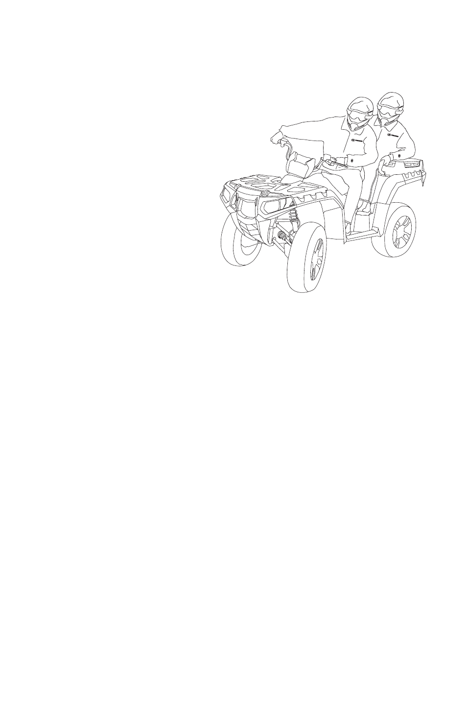 Operation, Driving with a passenger | Polaris 2014 ATV Sportsman X2 550 EPS User Manual | Page 65 / 166