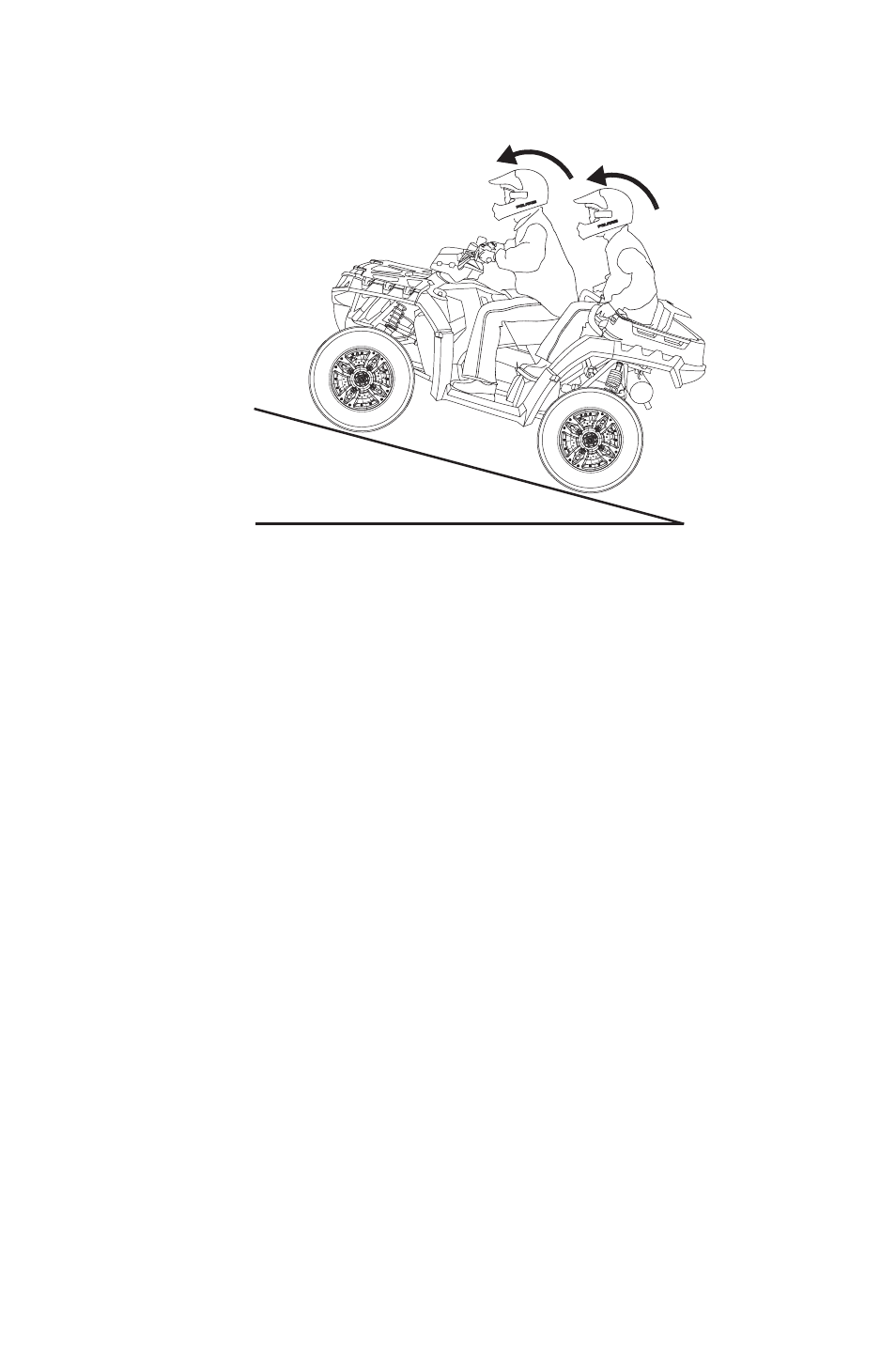 Operation, Driving uphill | Polaris 2014 ATV Sportsman X2 550 EPS User Manual | Page 67 / 166