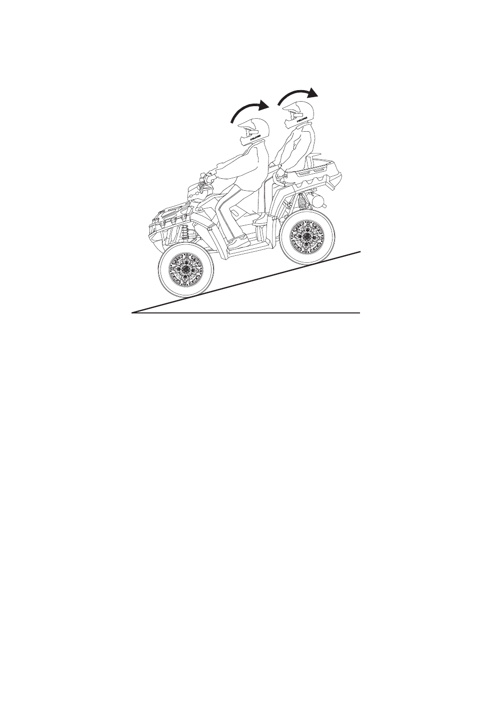 Operation, Driving downhill | Polaris 2014 ATV Sportsman X2 550 EPS User Manual | Page 69 / 166