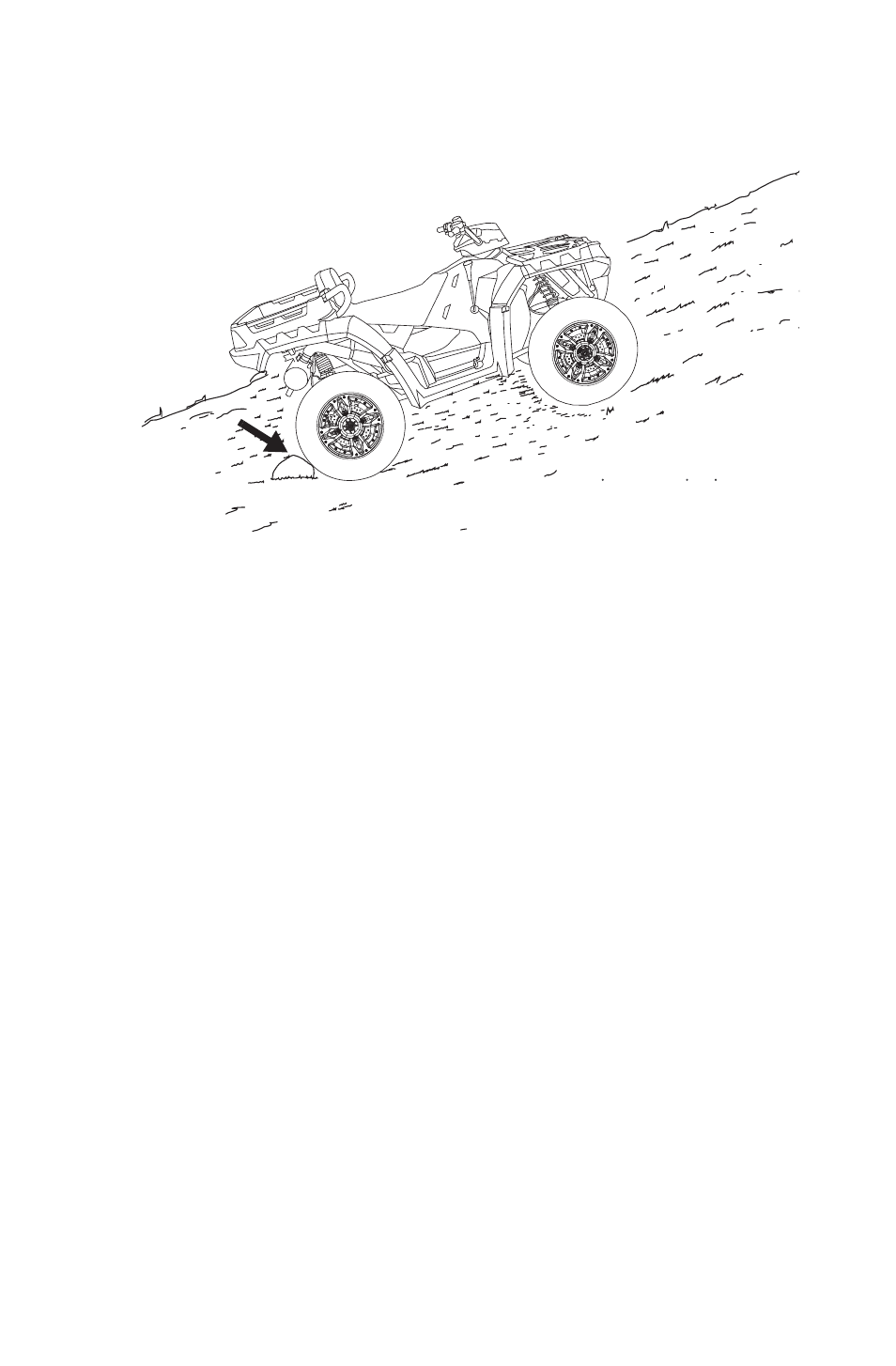 Operation, Parking on an incline | Polaris 2014 ATV Sportsman X2 550 EPS User Manual | Page 75 / 166