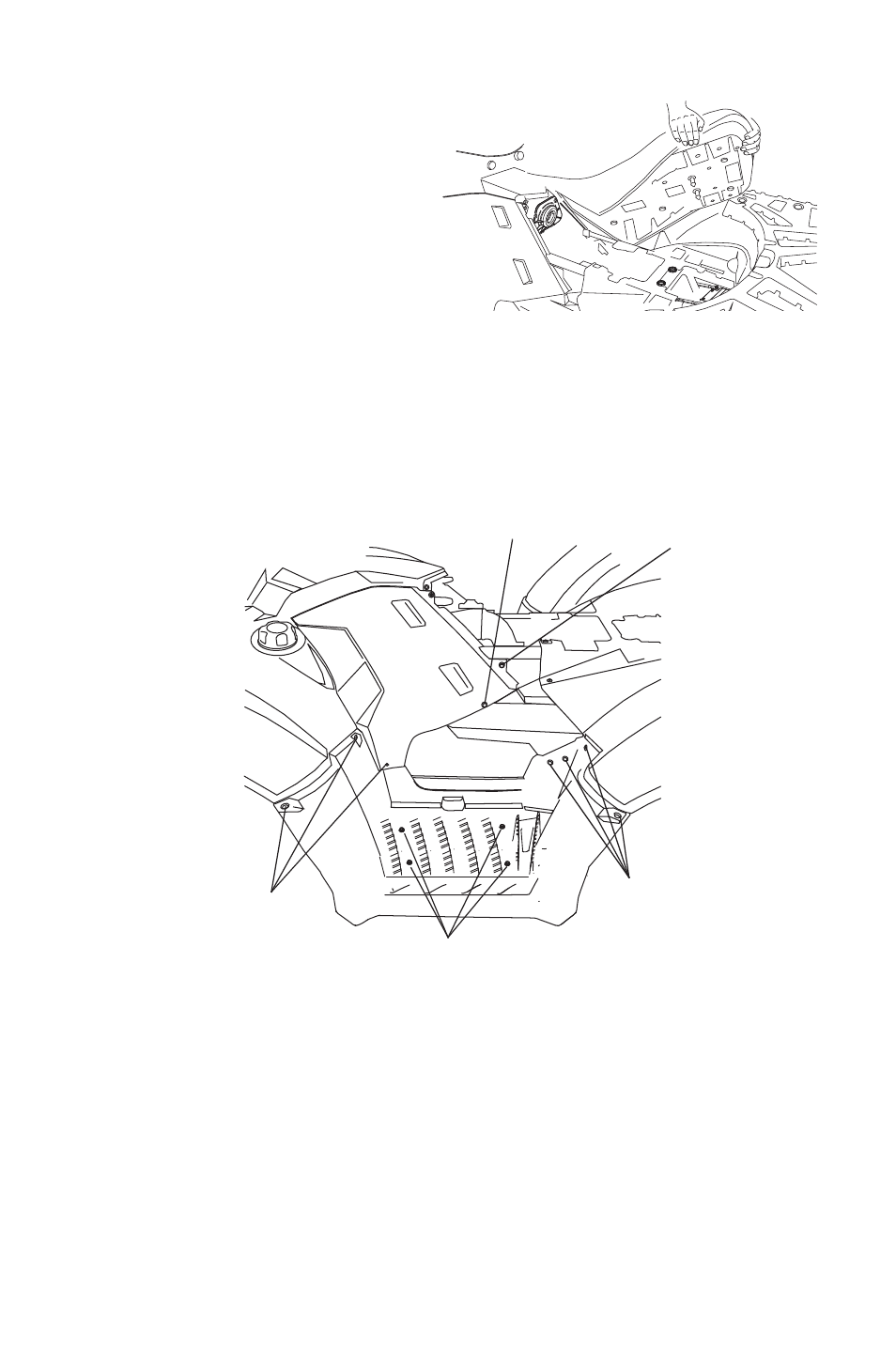 Maintenance, Seat removal, Side panel/footwell removal | Polaris 2014 ATV Sportsman 550 EPS User Manual | Page 105 / 160