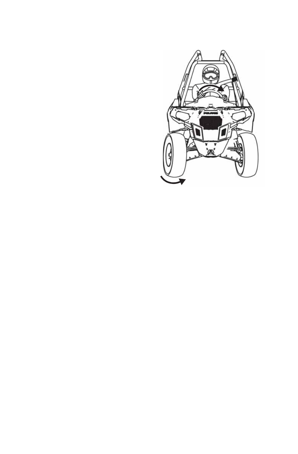 Operation, Turning the vehicle | Polaris 2015 ATV Sportsman ACE 570 User Manual | Page 60 / 153