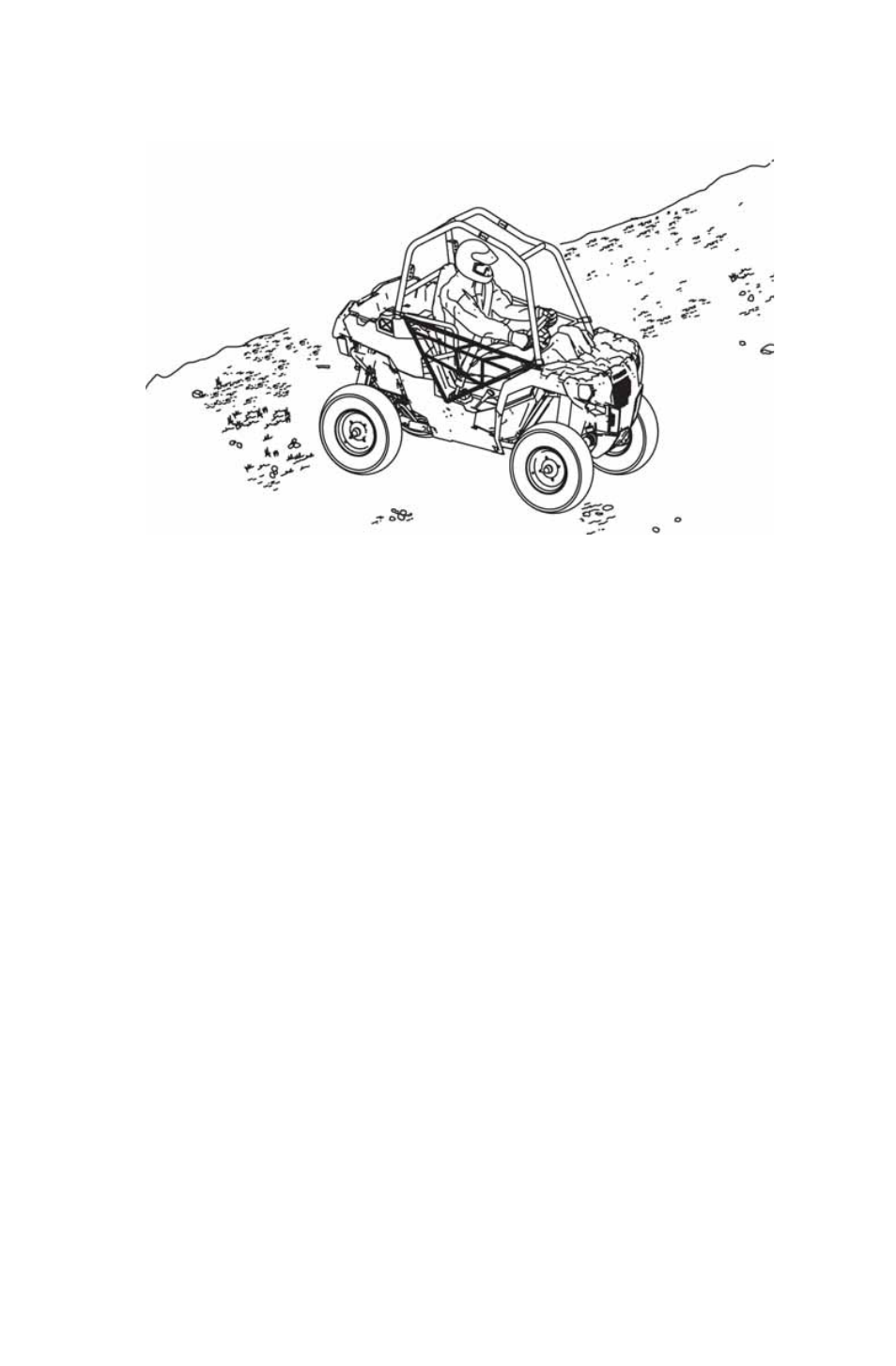 Operation, Driving on a sidehill (sidehilling) | Polaris 2015 ATV Sportsman ACE 570 User Manual | Page 63 / 153