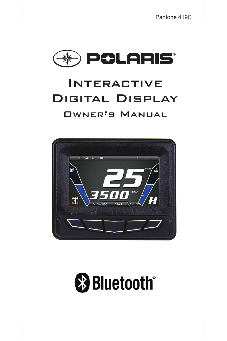 Polaris 2015 ATV Interactive Digital Display User Manual | 74 pages