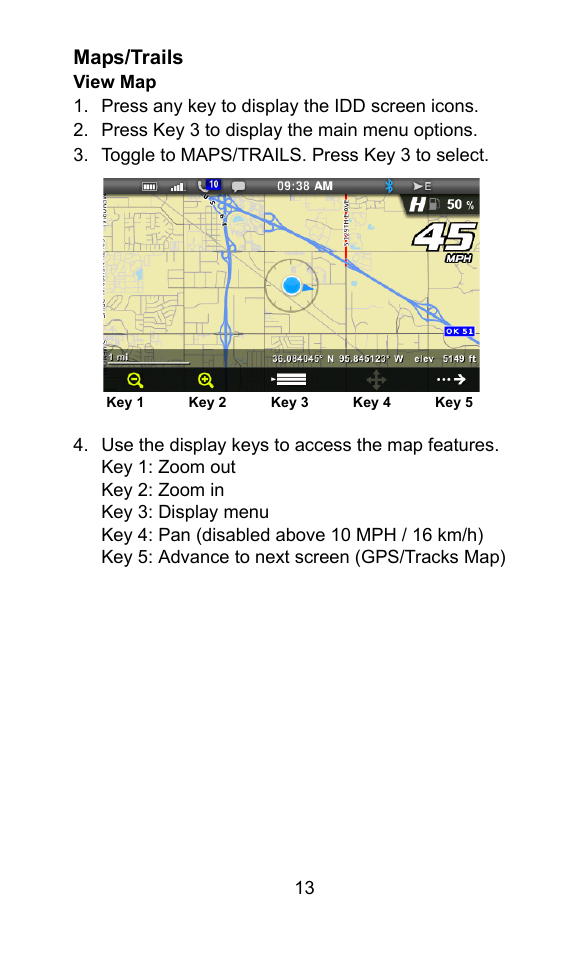 Maps/trails | Polaris 2015 ATV Interactive Digital Display User Manual | Page 14 / 74