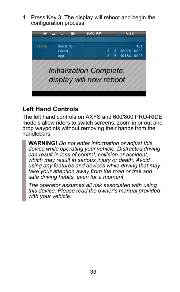 Polaris 2015 ATV Interactive Digital Display User Manual | Page 34 / 74