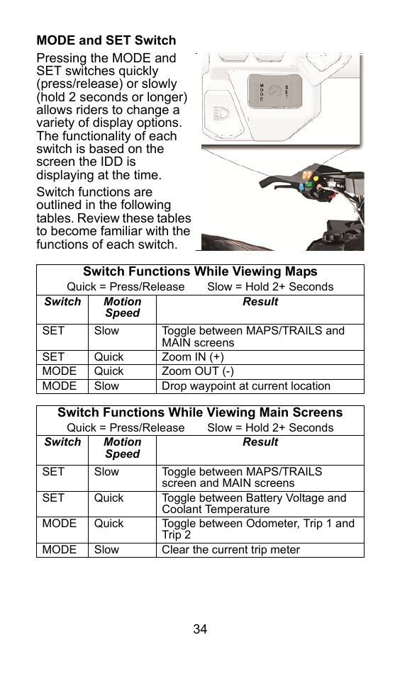 Polaris 2015 ATV Interactive Digital Display User Manual | Page 35 / 74