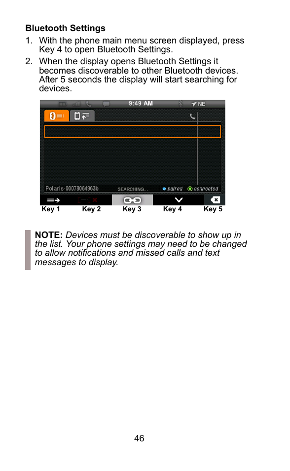 Polaris 2015 ATV Interactive Digital Display User Manual | Page 47 / 74