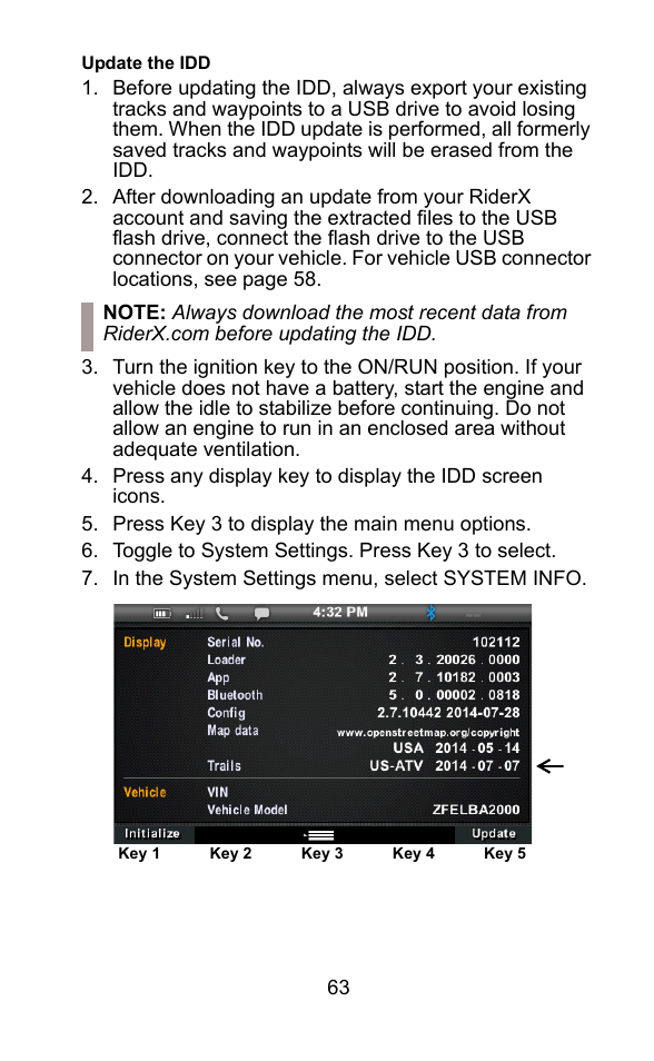 Polaris 2015 ATV Interactive Digital Display User Manual | Page 64 / 74