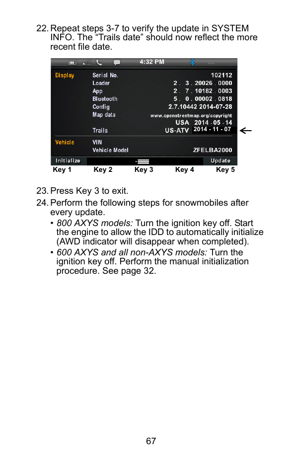 Polaris 2015 ATV Interactive Digital Display User Manual | Page 68 / 74