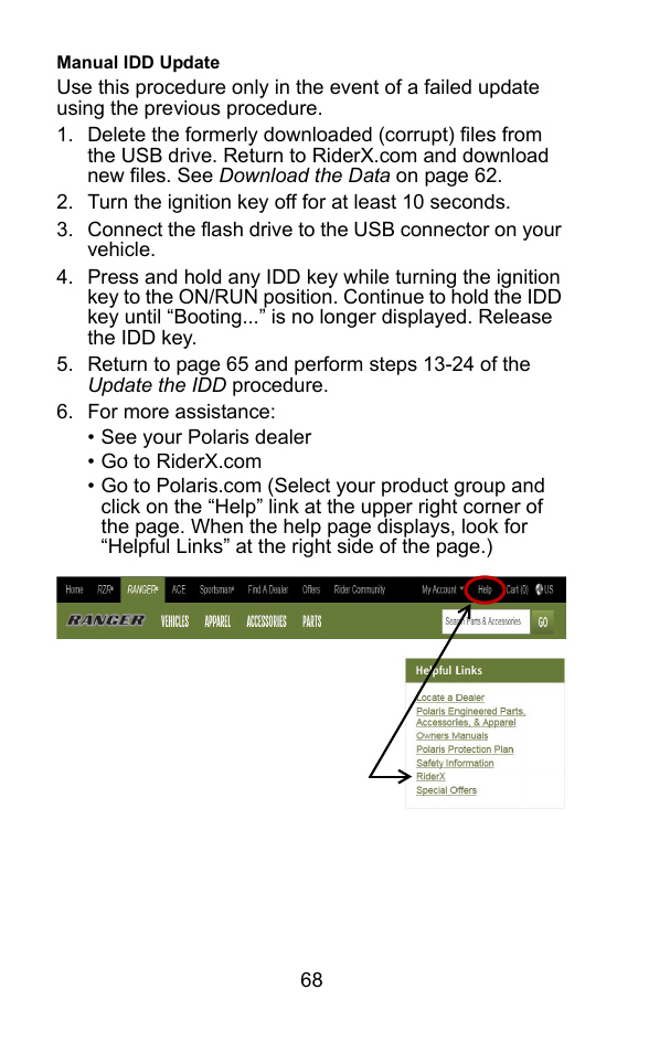 Polaris 2015 ATV Interactive Digital Display User Manual | Page 69 / 74