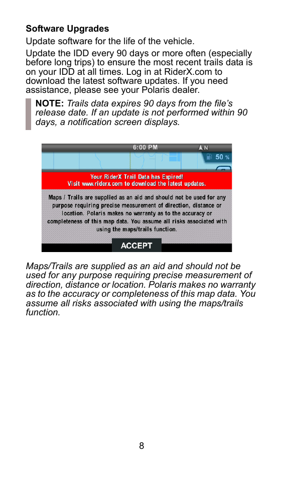 Polaris 2015 ATV Interactive Digital Display User Manual | Page 9 / 74