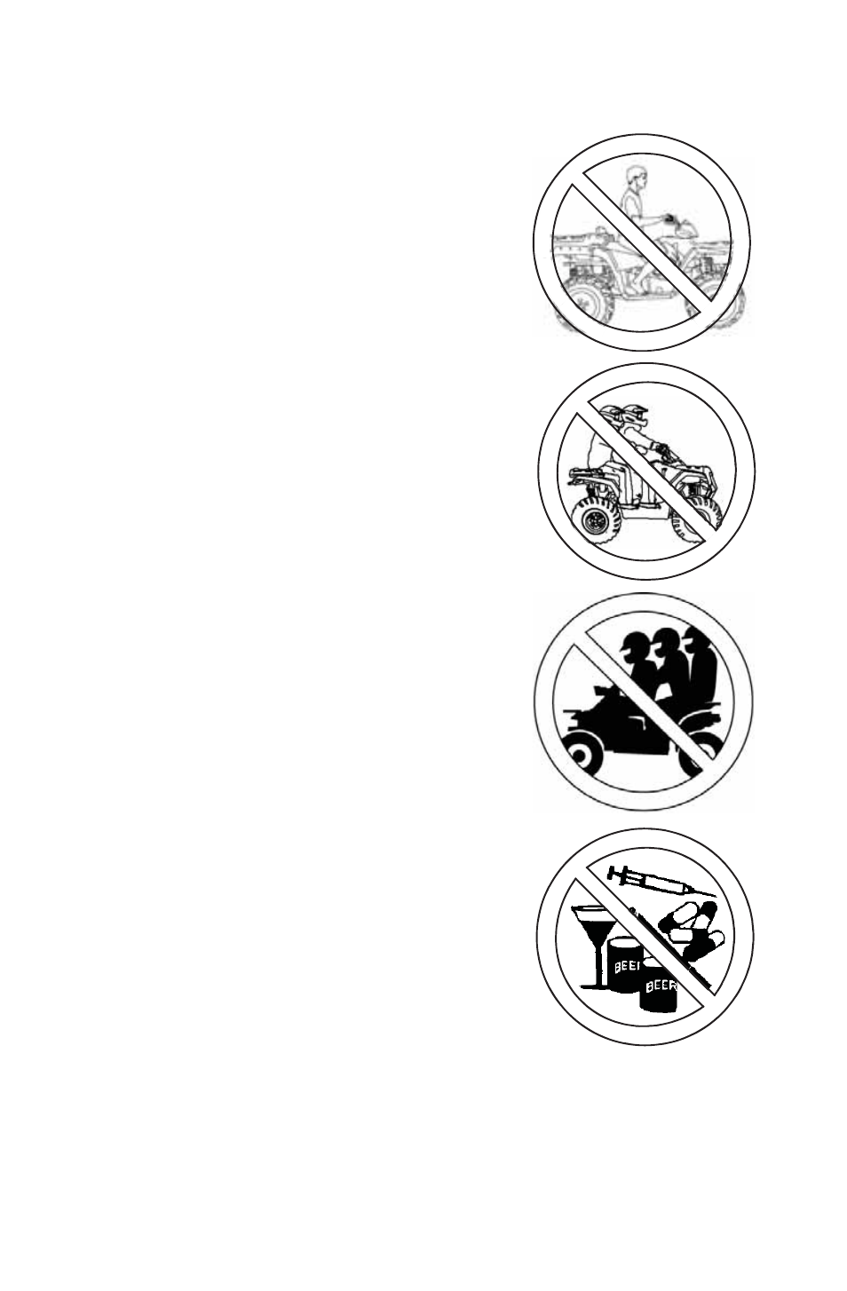 Safety, Safety warnings, Protective apparel | Carrying a passenger, Carrying more than one passenger on a 2-up atv, Using alcohol or drugs | Polaris 2016 ATV Sportsman 850 User Manual | Page 16 / 167