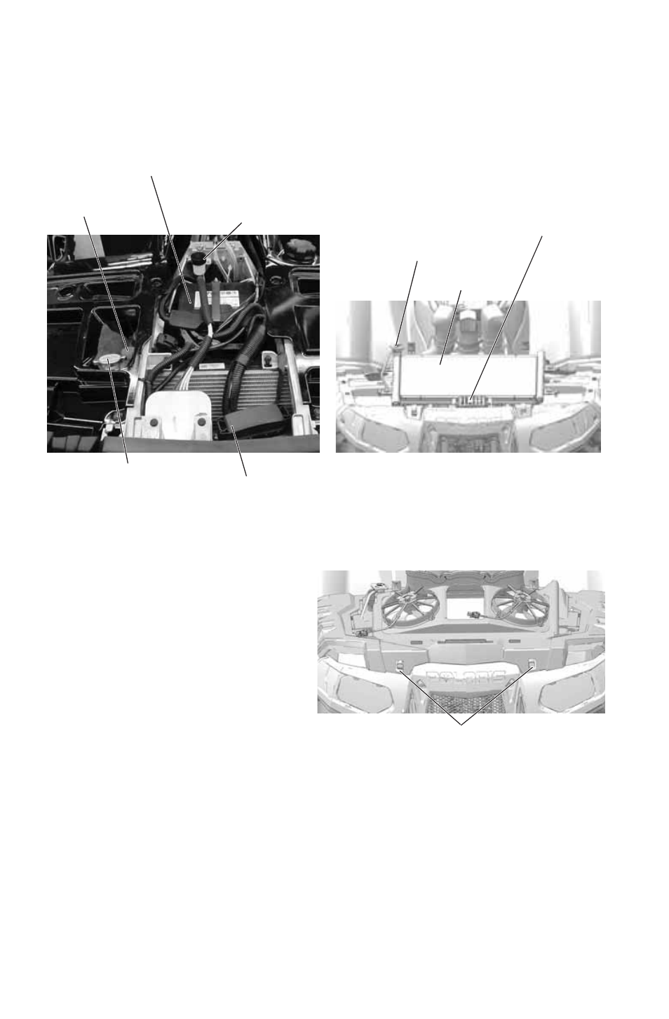 Features and controls, Front compartment, Fan shroud (high lifter) | Polaris 2016 ATV Sportsman 850 User Manual | Page 40 / 167