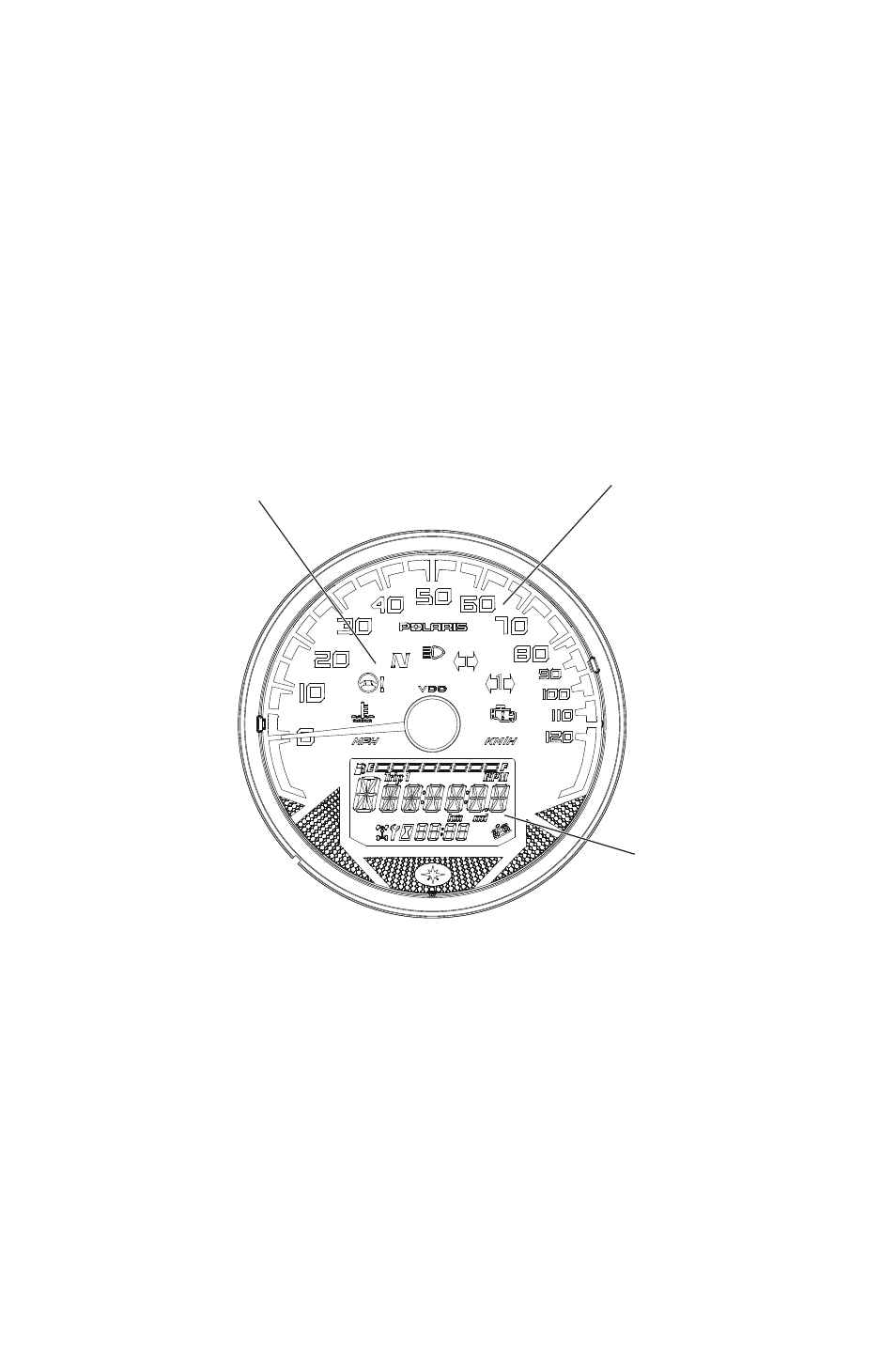 Features and controls, Instrument cluster | Polaris 2016 ATV Sportsman 850 User Manual | Page 46 / 167