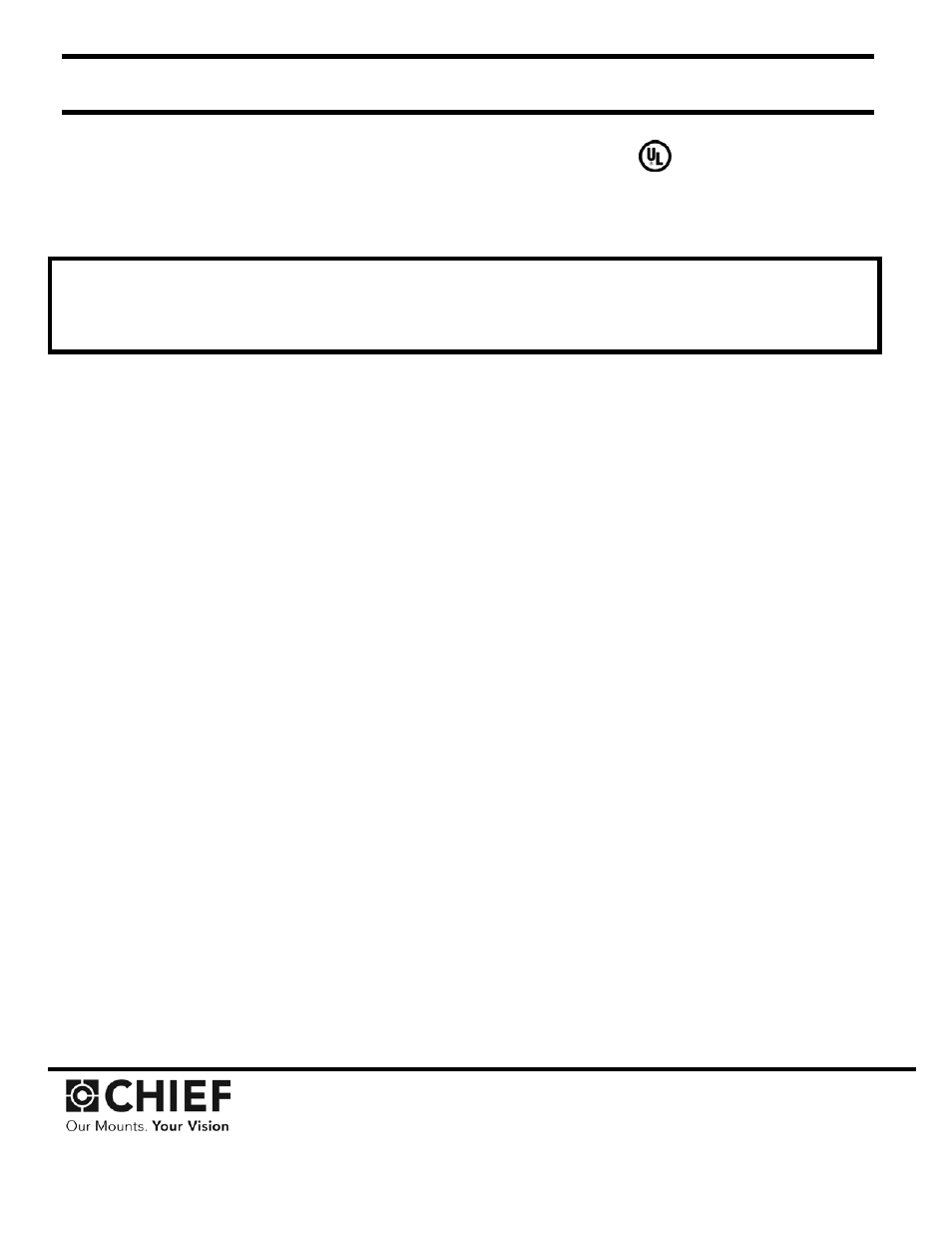 Chief Manufacturing Ceiling Plates CMA-110 User Manual | 4 pages