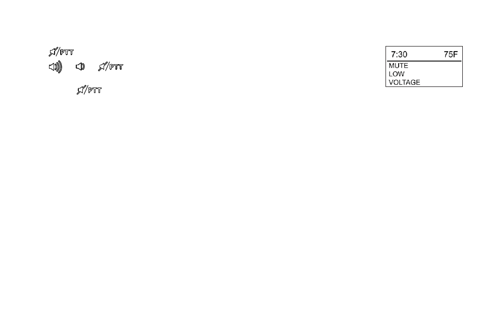 Audio system, Mute/push-to-talk (ptt), Low voltage mute | Polaris 2016 INDIAN Chief Classic User Manual | Page 173 / 200