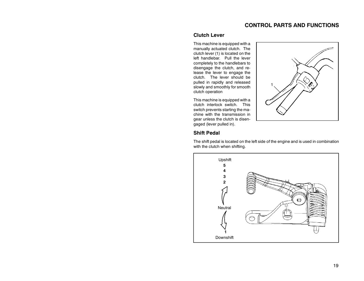 Control parts and functions | Polaris 2000 Victory Sport Cruiser User Manual | Page 24 / 73