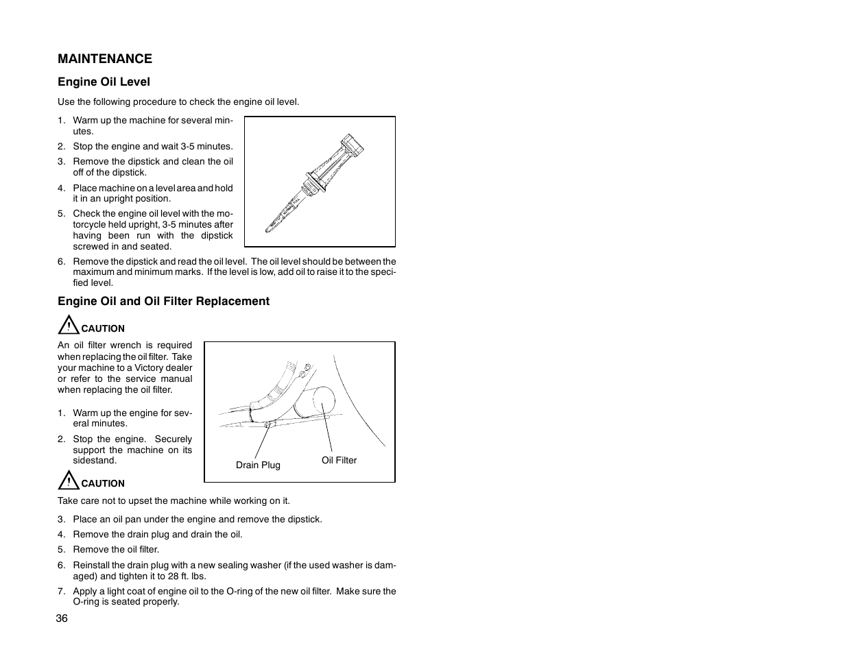 Maintenance | Polaris 2000 Victory Sport Cruiser User Manual | Page 41 / 73