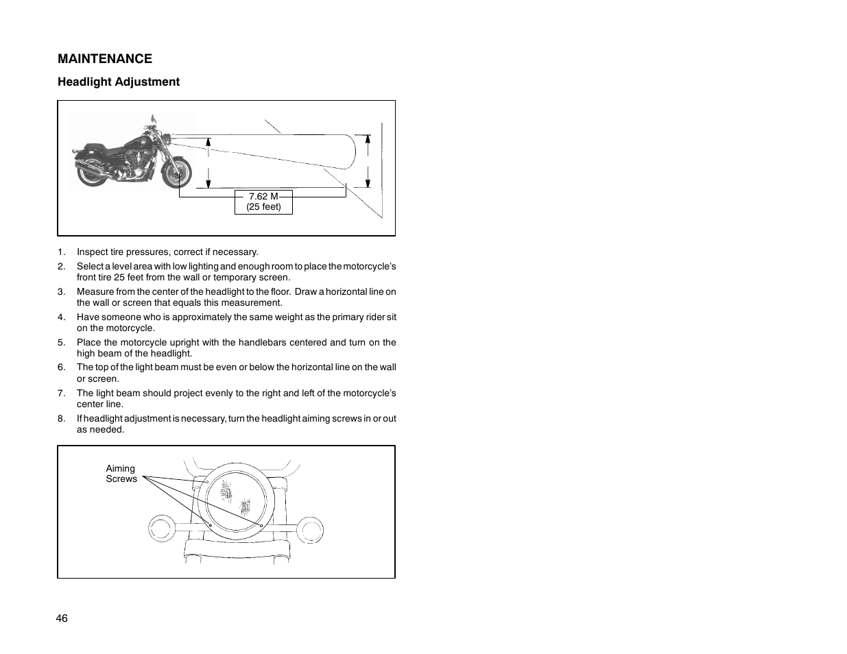 Maintenance | Polaris 2000 Victory Sport Cruiser User Manual | Page 51 / 73