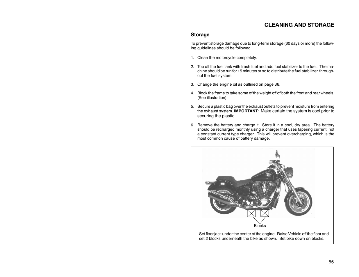 Cleaning and storage | Polaris 2000 Victory Sport Cruiser User Manual | Page 60 / 73