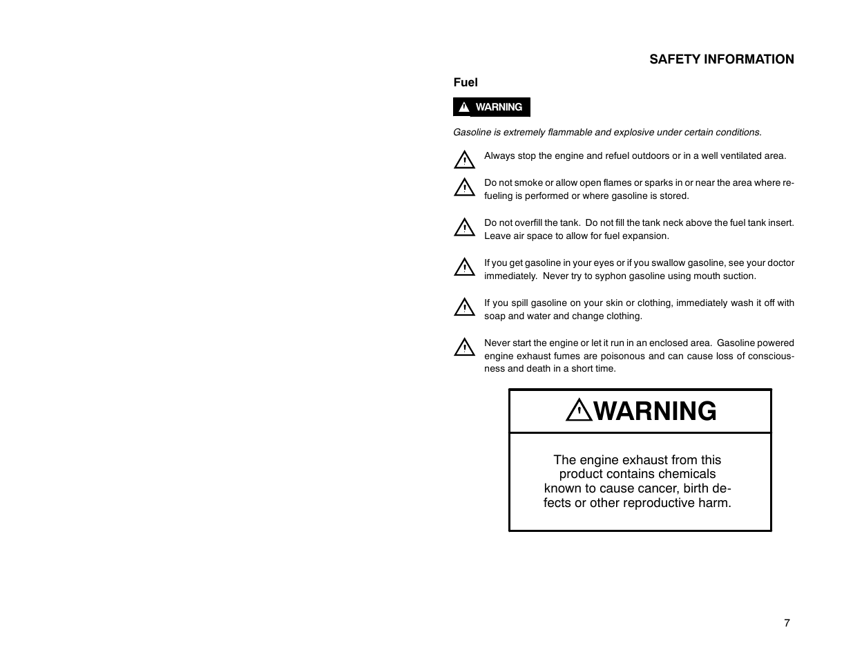 Warning | Polaris 2000 Victory Special Edition User Manual | Page 14 / 76