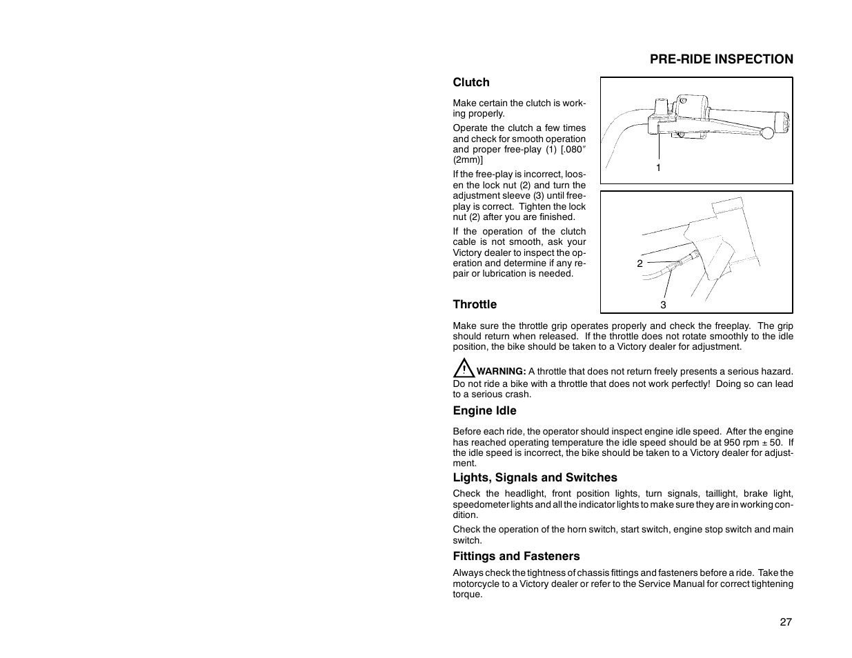 Polaris 2000 Victory Special Edition User Manual | Page 34 / 76