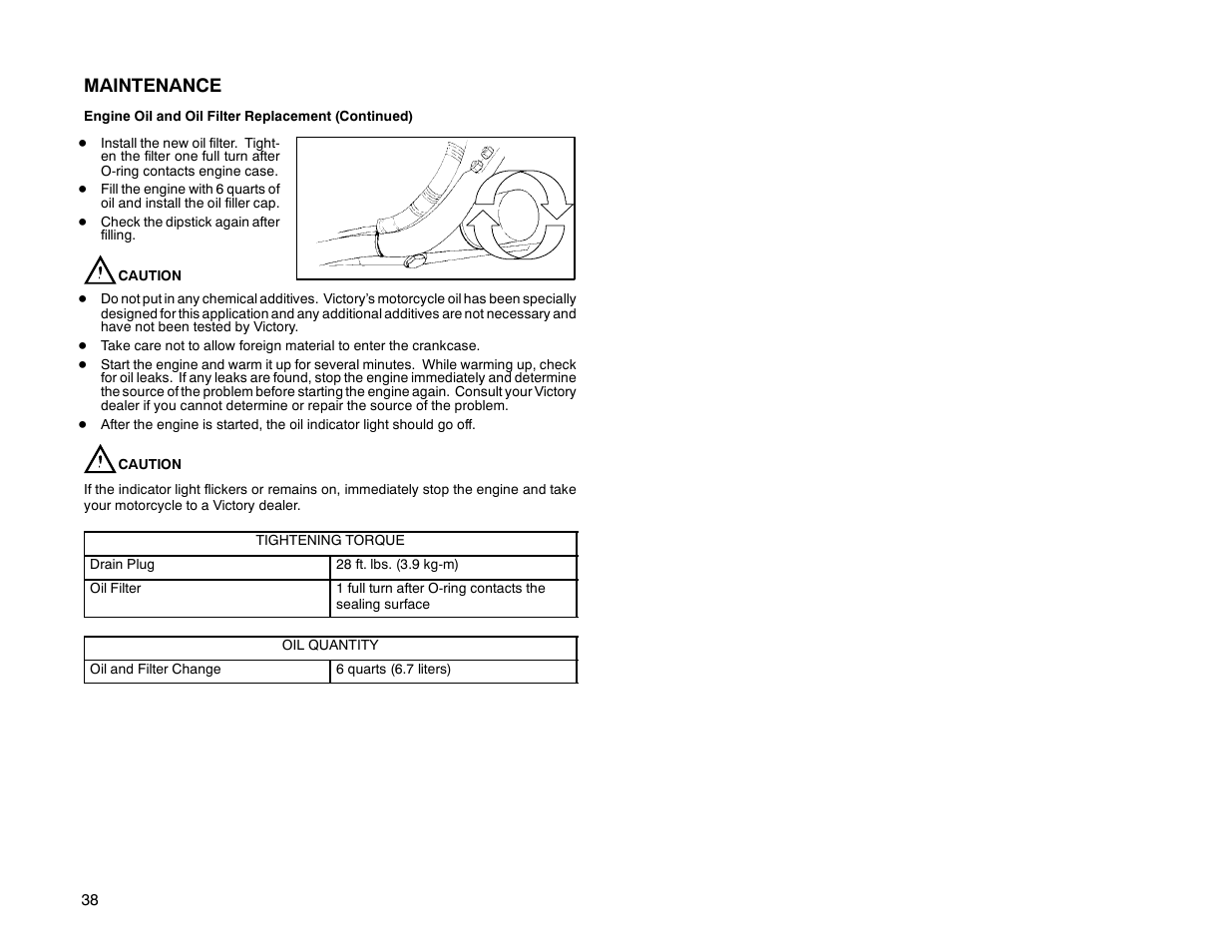 Maintenance | Polaris 2000 Victory Special Edition User Manual | Page 45 / 76