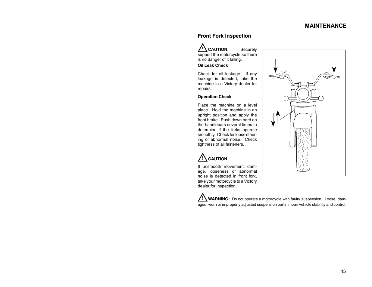 Maintenance | Polaris 2000 Victory Special Edition User Manual | Page 52 / 76