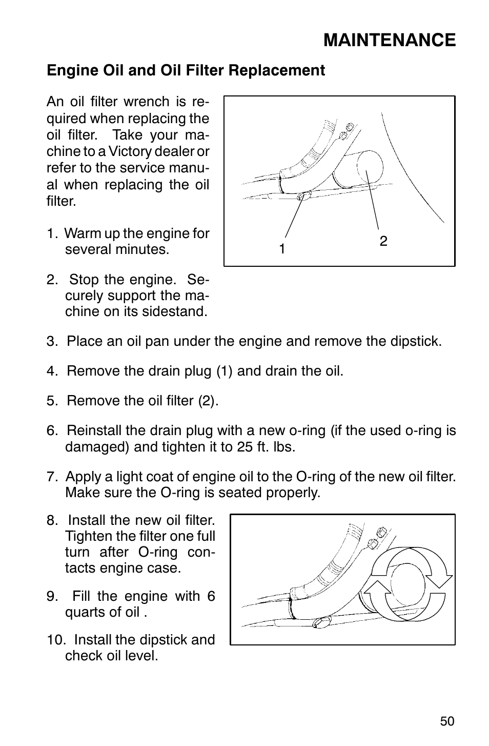 Maintenance | Polaris 2001 Victory Standard Cruiser User Manual | Page 57 / 107