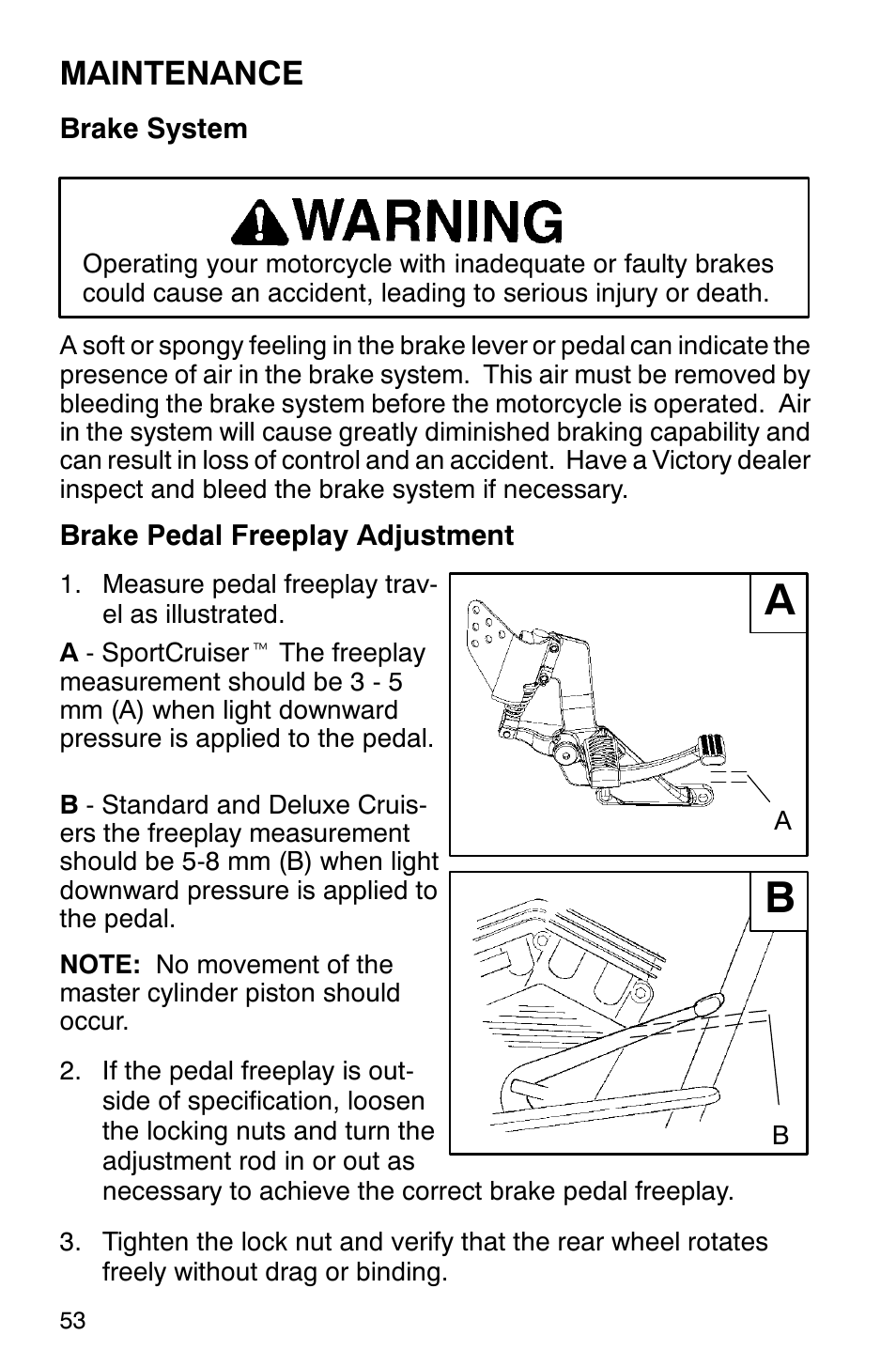 Maintenance | Polaris 2001 Victory Standard Cruiser User Manual | Page 60 / 107