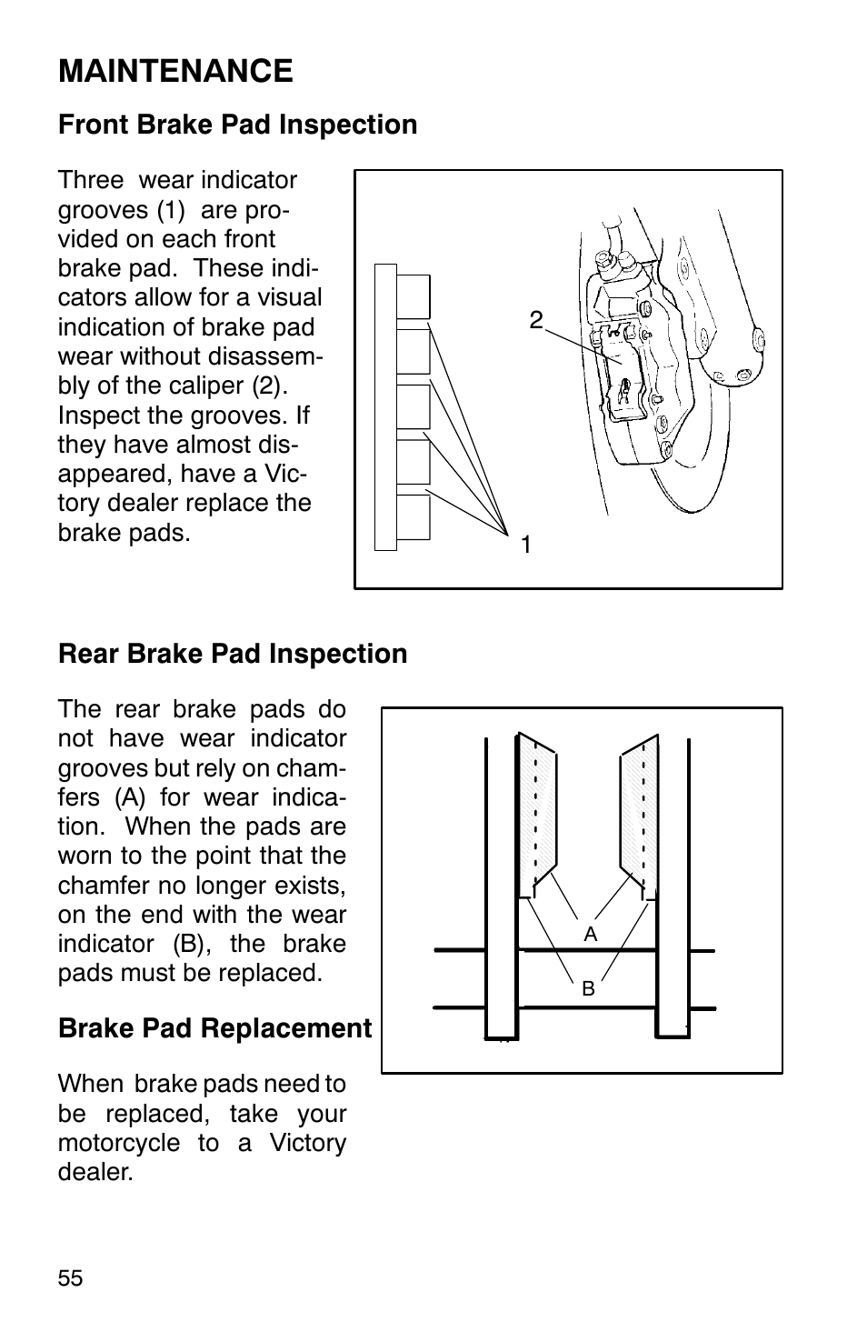 Maintenance | Polaris 2001 Victory Standard Cruiser User Manual | Page 62 / 107